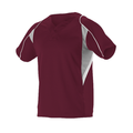 Alleson Youth 2 Button Henley Baseball Jersey Alleson
