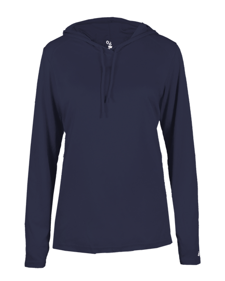 Badger 4165 Women's B-Core Long-Sleeve Hooded Tee Badger
