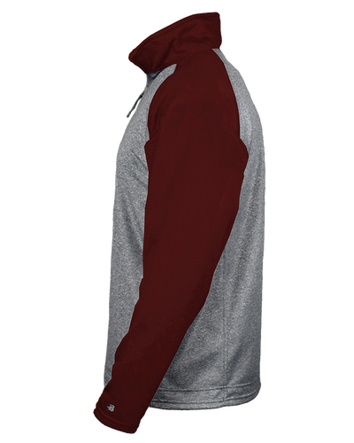 Badger Men's 1/4 Zip Sport Heather Fleece