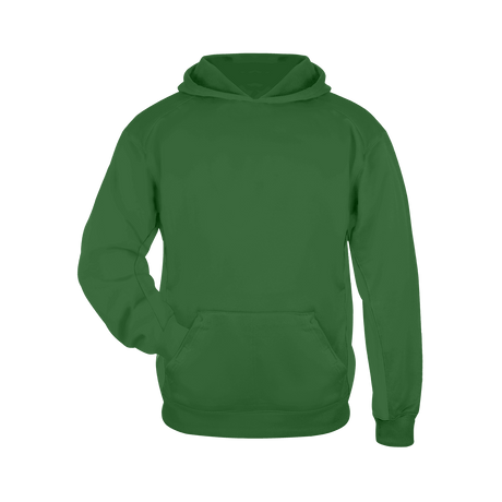 Badger Youth Performance Fleece Hoodie Badger