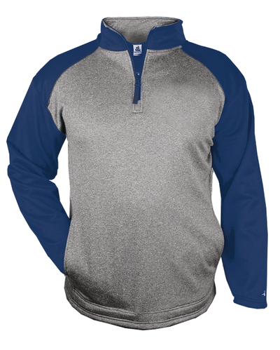Badger Men's 1/4 Zip Sport Heather Fleece