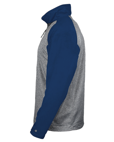 Badger Men's 1/4 Zip Sport Heather Fleece