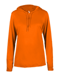 Badger 4165 Women's B-Core Long-Sleeve Hooded Tee Badger
