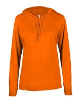 Badger 4165 Women's B-Core Long-Sleeve Hooded Tee Badger