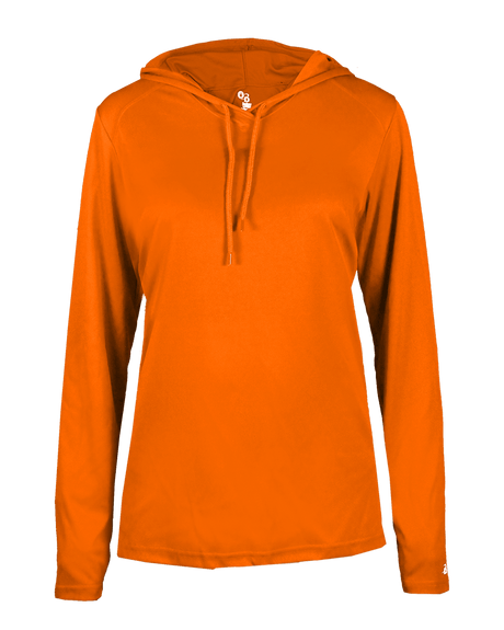 Badger 4165 Women's B-Core Long-Sleeve Hooded Tee Badger