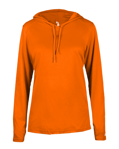 Badger 4165 Women's B-Core Long-Sleeve Hooded Tee