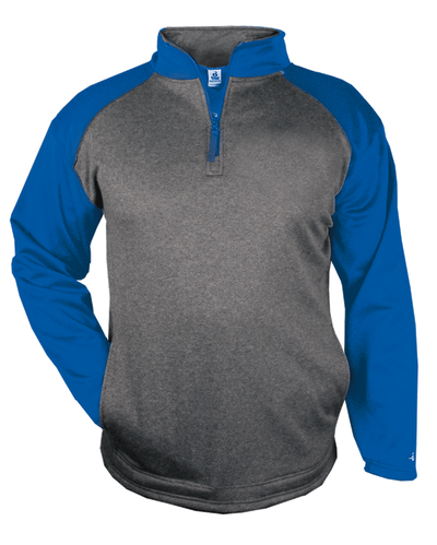 Badger Men's 1/4 Zip Sport Heather Fleece