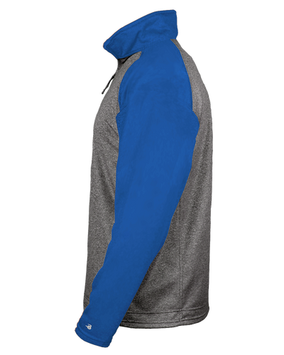 Badger Men's 1/4 Zip Sport Heather Fleece