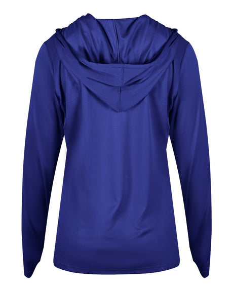Badger 4165 Women's B-Core Long-Sleeve Hooded Tee Badger