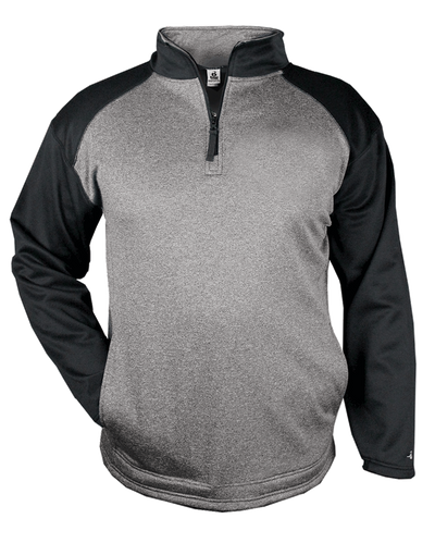 Badger Men's 1/4 Zip Sport Heather Fleece