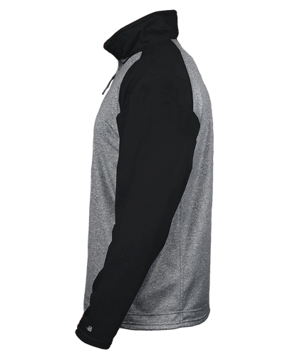 Badger Men's 1/4 Zip Sport Heather Fleece
