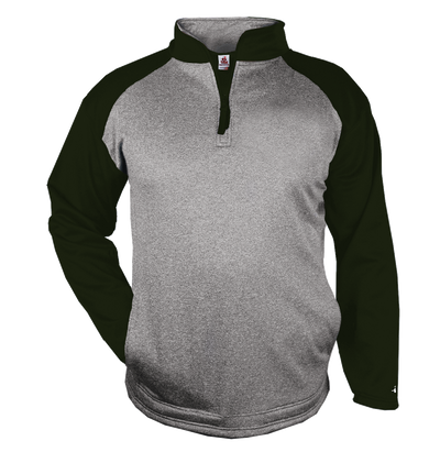 Badger Men's 1/4 Zip Sport Heather Fleece