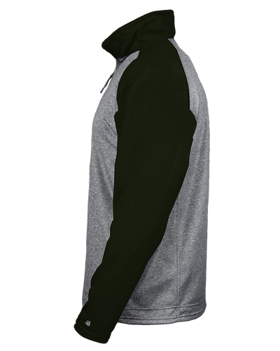 Badger Men's 1/4 Zip Sport Heather Fleece
