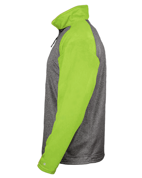Badger Men's 1/4 Zip Sport Heather Fleece Badger
