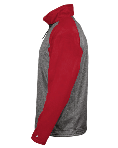 Badger Men's 1/4 Zip Sport Heather Fleece