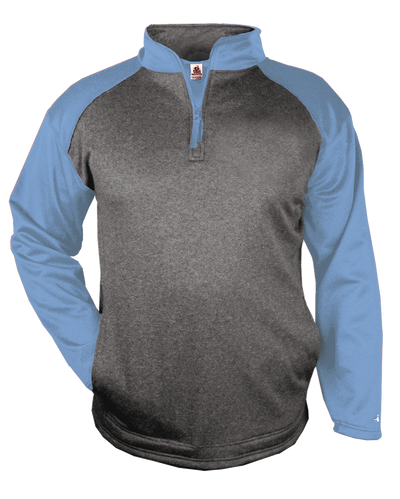 Badger Men's 1/4 Zip Sport Heather Fleece