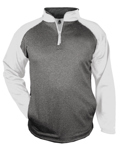 Badger Men's 1/4 Zip Sport Heather Fleece