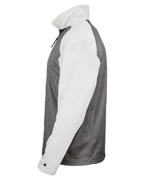 Badger Men's 1/4 Zip Sport Heather Fleece Badger