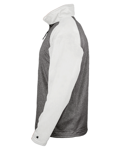 Badger Men's 1/4 Zip Sport Heather Fleece