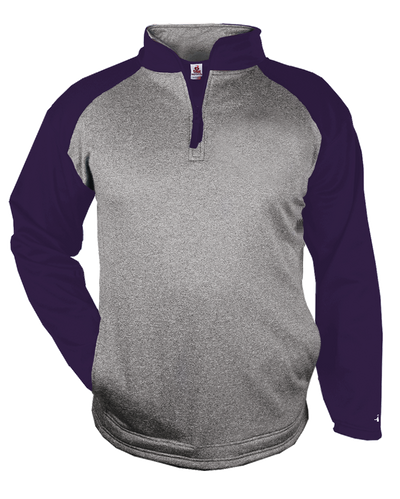 Badger Men's 1/4 Zip Sport Heather Fleece