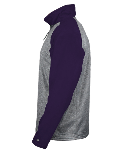 Badger Men's 1/4 Zip Sport Heather Fleece