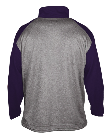 Badger Men's 1/4 Zip Sport Heather Fleece Badger