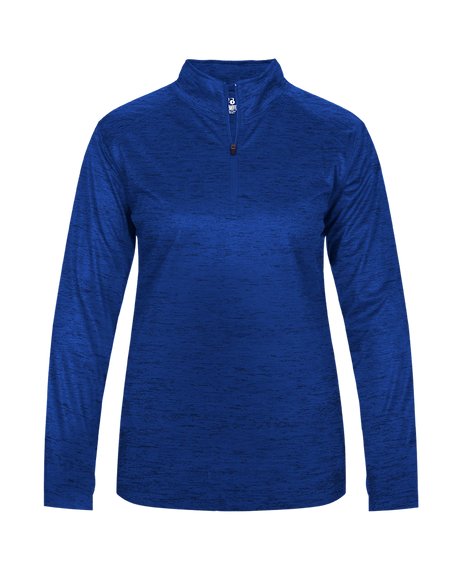 Badger 4173 Women's Tonal Blend 1/4 Zip Pullover Badger