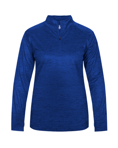 Badger 4173 Women's Tonal Blend 1/4 Zip Pullover