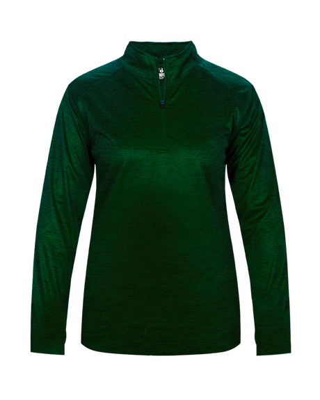 Badger 4173 Women's Tonal Blend 1/4 Zip Pullover Badger