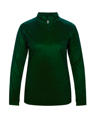 Badger 4173 Women's Tonal Blend 1/4 Zip Pullover