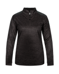 Badger 4173 Women's Tonal Blend 1/4 Zip Pullover Badger