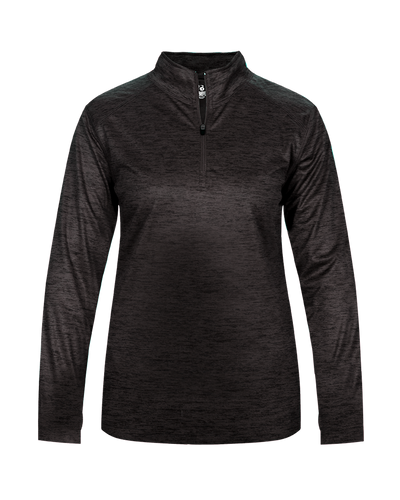 Badger 4173 Women's Tonal Blend 1/4 Zip Pullover