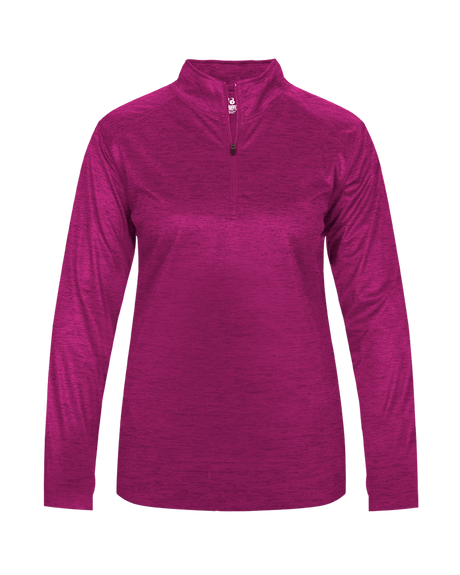 Badger 4173 Women's Tonal Blend 1/4 Zip Pullover Badger