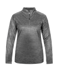 Badger 4173 Women's Tonal Blend 1/4 Zip Pullover Badger