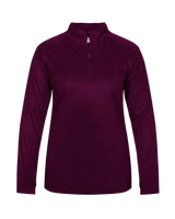 Badger 4173 Women's Tonal Blend 1/4 Zip Pullover Badger