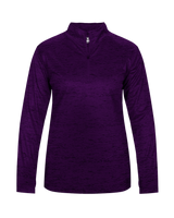 Badger 4173 Women's Tonal Blend 1/4 Zip Pullover Badger