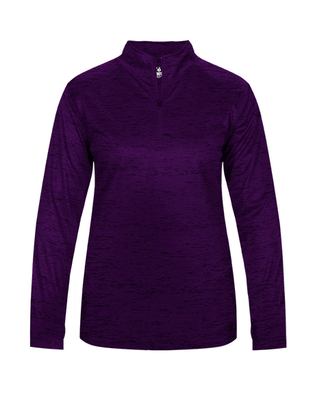 Badger 4173 Women's Tonal Blend 1/4 Zip Pullover Badger