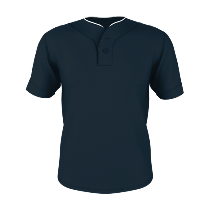 Alleson Youth Two Button Mesh Baseball Jersey With Piping Alleson
