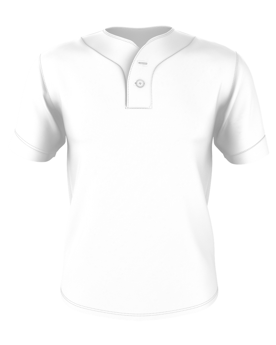 Alleson Youth Two Button Mesh Baseball Jersey With Piping Alleson