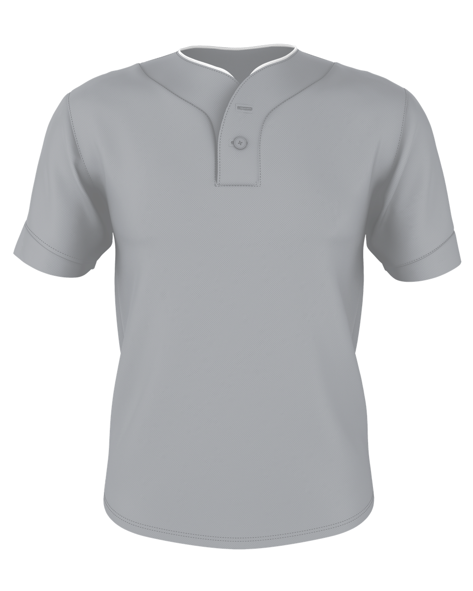 Alleson Youth Two Button Mesh Baseball Jersey With Piping Alleson