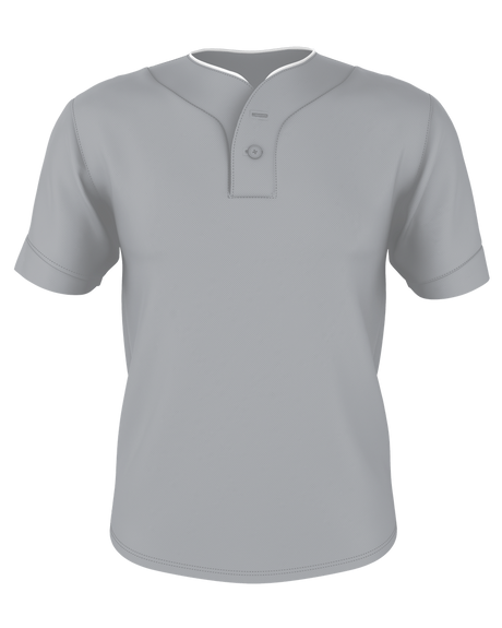 Alleson Youth Two Button Mesh Baseball Jersey With Piping Alleson
