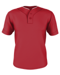 Alleson Youth Two Button Mesh Baseball Jersey With Piping Alleson
