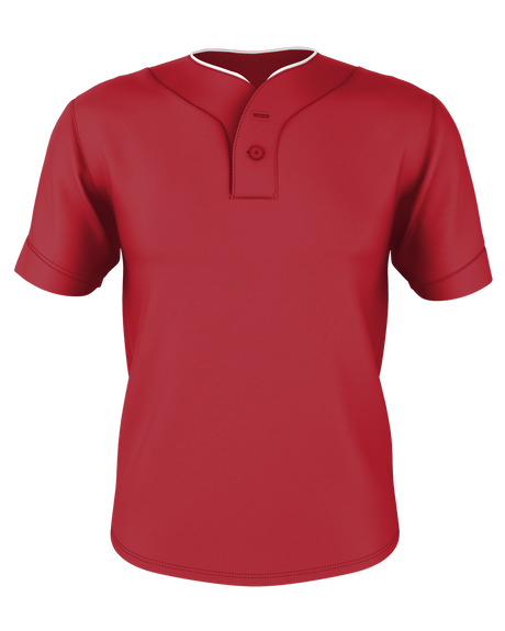 Alleson Youth Two Button Mesh Baseball Jersey With Piping Alleson