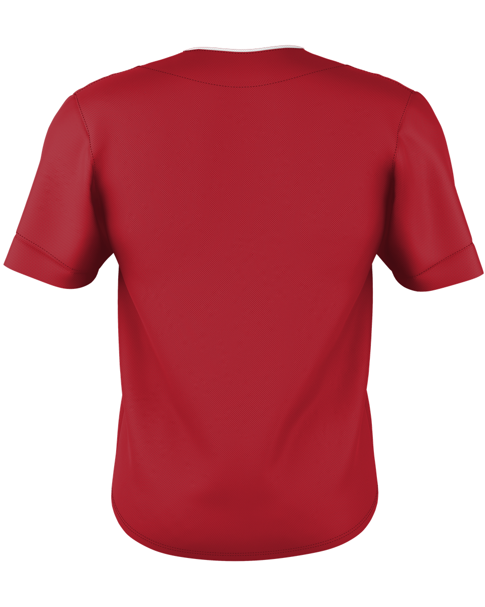 Alleson Youth Two Button Mesh Baseball Jersey With Piping Alleson
