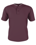 Alleson Youth Two Button Mesh Baseball Jersey With Piping Alleson