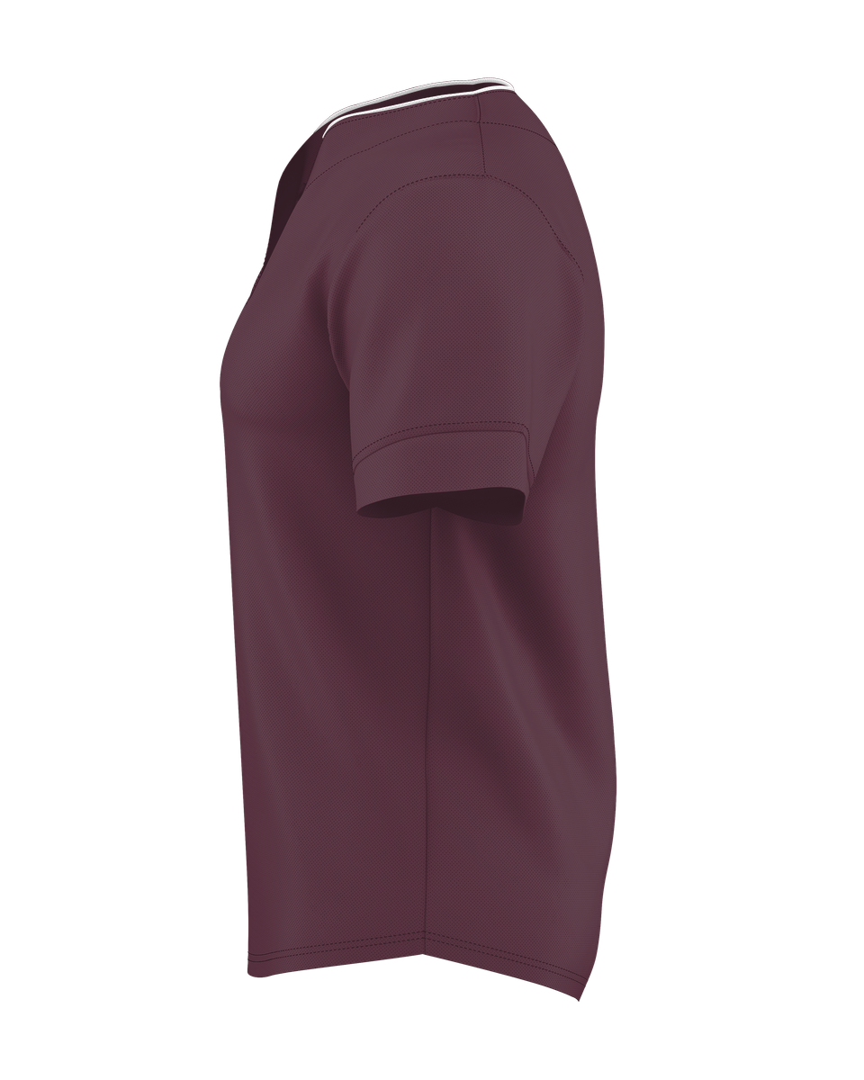 Alleson Youth Two Button Mesh Baseball Jersey With Piping Alleson