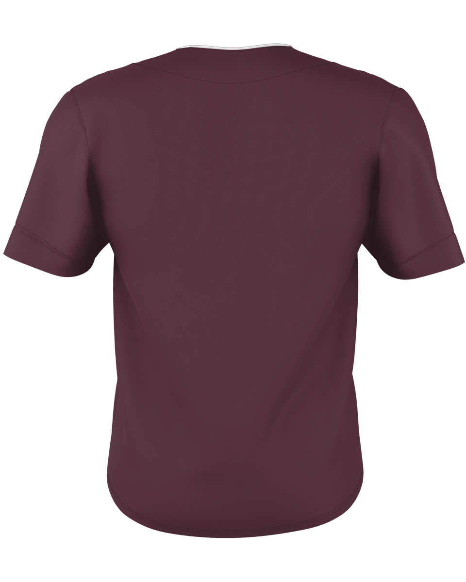 Alleson Youth Two Button Mesh Baseball Jersey With Piping Alleson