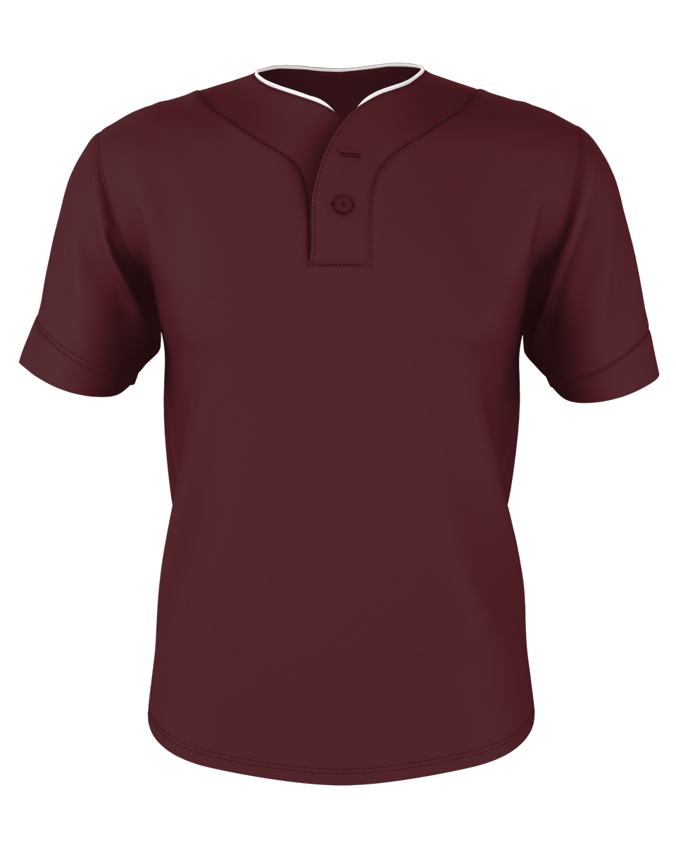 Alleson Youth Two Button Mesh Baseball Jersey With Piping Alleson
