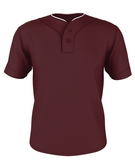 Alleson Youth Two Button Mesh Baseball Jersey With Piping Alleson