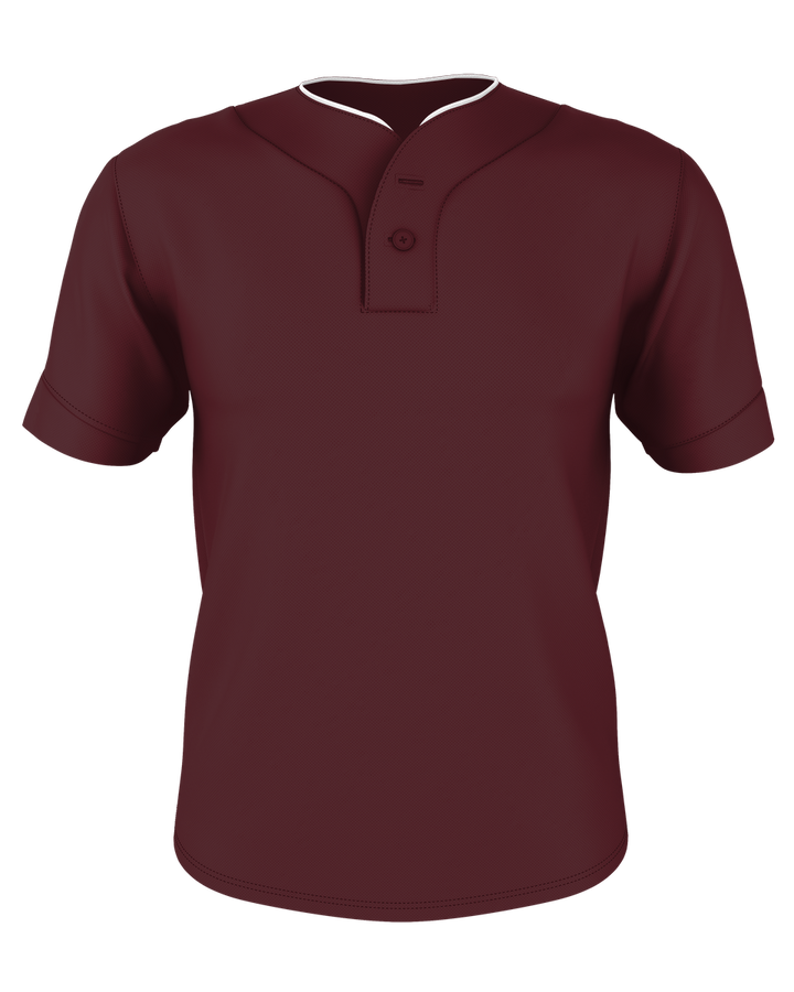 Alleson Youth Two Button Mesh Baseball Jersey With Piping Alleson